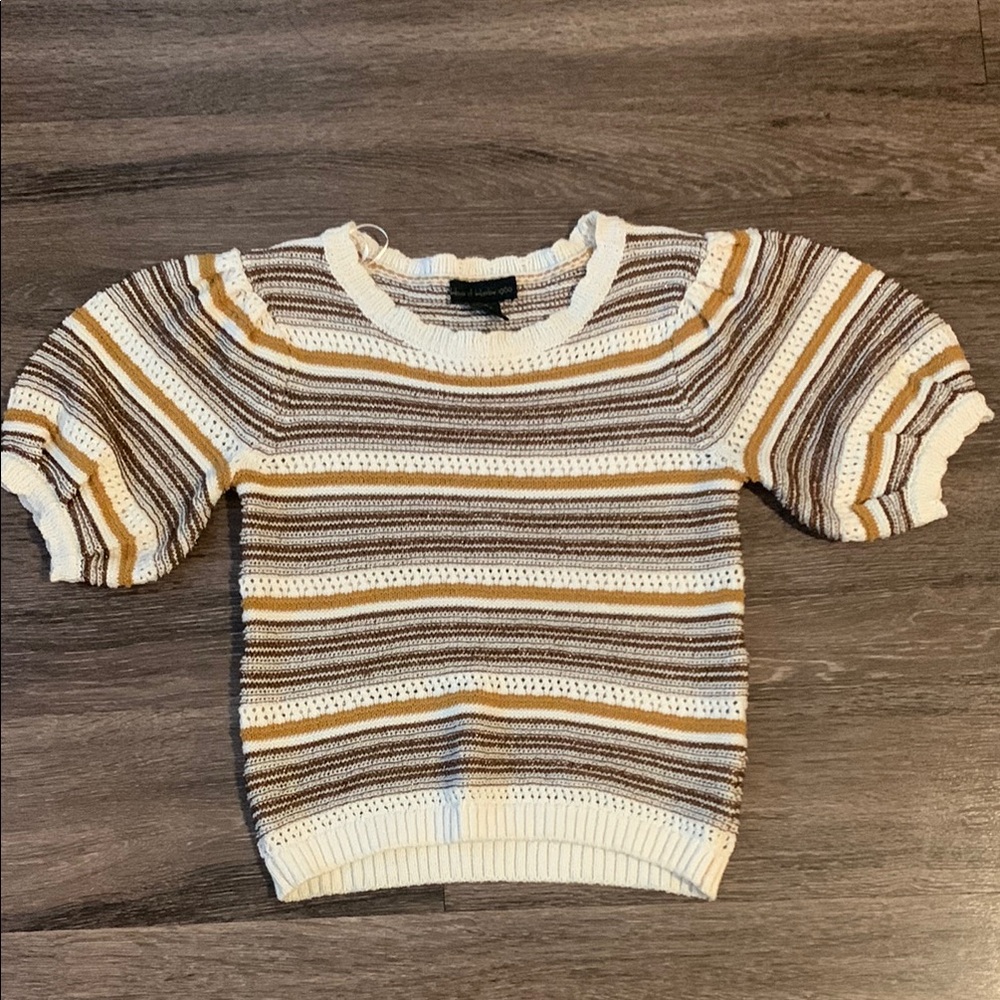 House of Harlow Cropped Knit Top